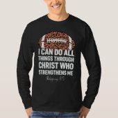 T-shirt Philippians 413 I Can Do All Things Football Leopa (Devant)