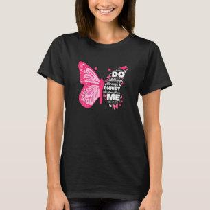 T-shirt Philippiens 413 Papillon Christ Bible Verse Relig