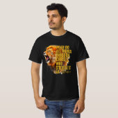 T-shirt Philippiens 4:13 Le Lion Religieux Renforce (Devant entier)