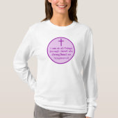 T-shirt Philippiens 4:13 Un violet inspirant les chrétiens (Devant)
