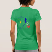 T-shirt philippin de drapeau (Dos)