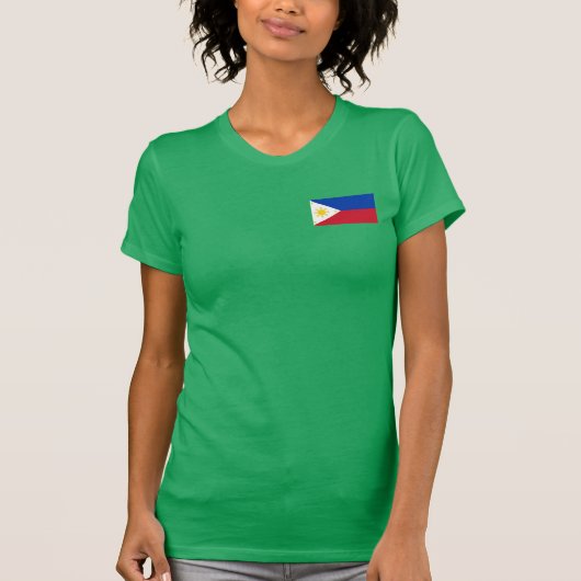 T-shirt philippin de drapeau (Devant)