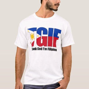 T-shirt Philippin de TGIF avec le drapeau philippin