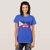 T-shirt Philippine Flag Christmas : Joyeux Noël & Meilleur (Devant entier)