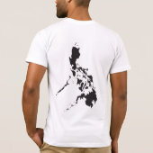 T-shirt Philippines avec de carte le dos dessus (Dos)