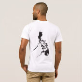 T-shirt Philippines avec de carte le dos dessus (Dos entier)