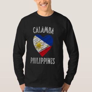 T-shirt Philippines Drapeau Coeur de Calamba Ville