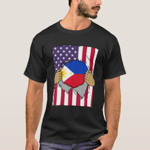 T-shirt Philippines Drapeau intérieur de moi Accueil Fiert