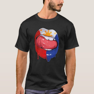 T-shirt Philippines Fan Flag Mouth Soccer Filipino