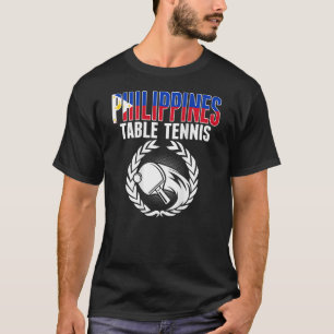 T-shirt Philippines Fans de tennis de table drapeau philip