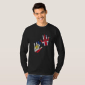 T-shirt Philippines Fier drapeau philippin Uk Englan (Devant entier)