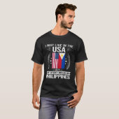T-shirt Philippines Fier Fier Les Drapeaux Philippines Et (Devant entier)