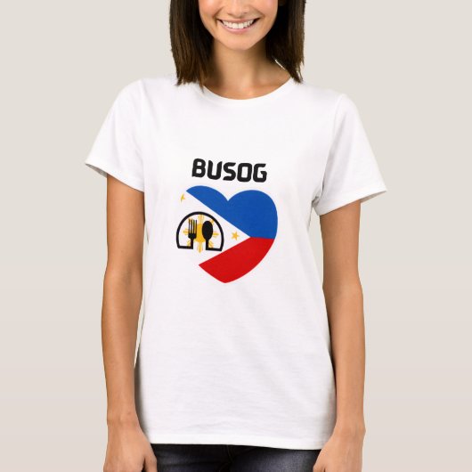 T-shirt Philippines | Filipino | Busog  (Devant)