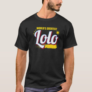 T-shirt Philippines Filipino Lolo Père Drapeau Meilleur Pa