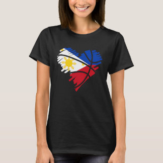 T-shirt Philippines Filipino Sport Basketball Basket Heart