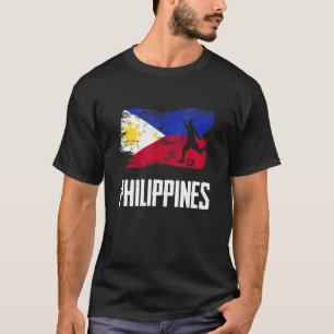 T-shirt Philippines Flag Jersey Philippine Soccer Team Phi