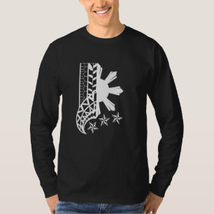 T-shirt Philippines Hawaii Filipino Fier Hawaiiens Drapeau