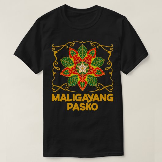 T-shirt Philippines Noël Pinoy Maligayang Pasko (Design devant)