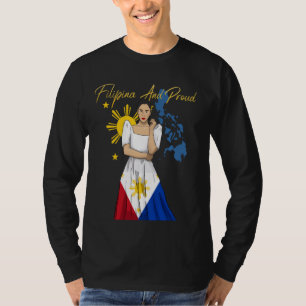 T-shirt Philippines Pinay Îles de la Fierté Drapeau Fille