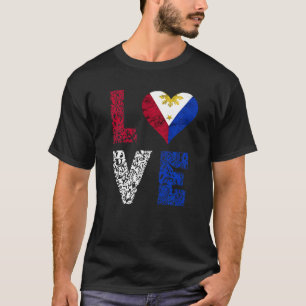 T-shirt Philippines Pinoy Love Pride Philippine F