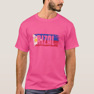 T-SHIRT PHILIPPINES RIZALES AVEC SON DRAPEAU FILIPINO FIÈR