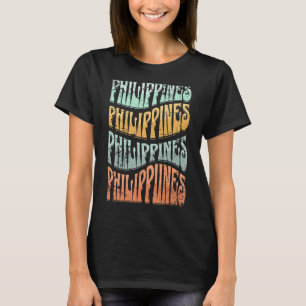 T-shirt Philippines Super Retro 60s les années 70 Style Fi