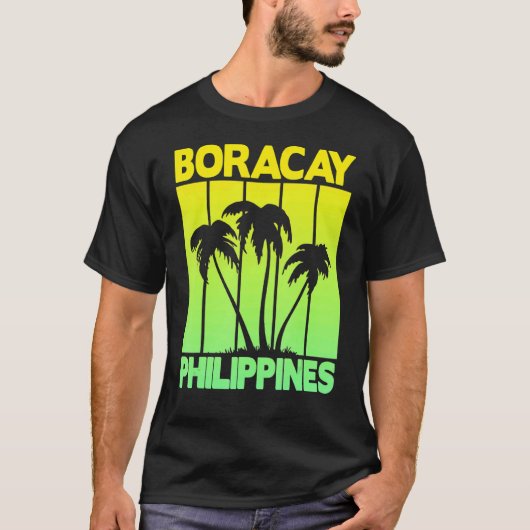 T-shirt Philippines vintages Boracay 1 (Devant)