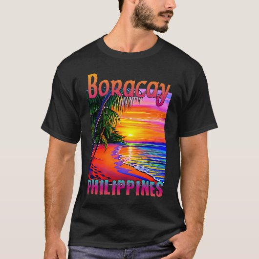 T-shirt Philippines vintages Boracay 2 (Devant)