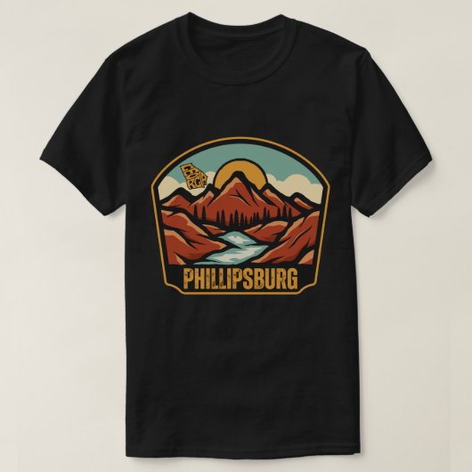 T-shirt Phillipsburg, Géorgie (Design devant)