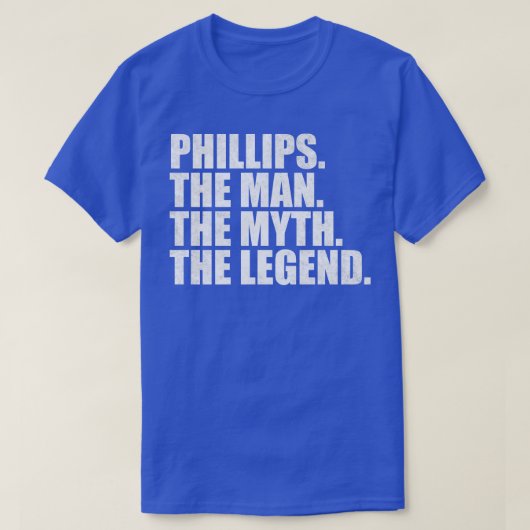 T-shirt PhillipsPhillips Nom de famille Phillips nom de fa (Design devant)