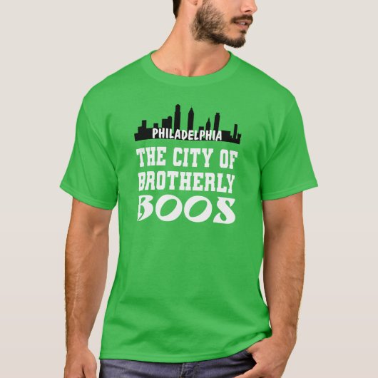 T-shirt Philly Fans la ville de Brotherly Boos (Devant)