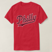 T-shirt Philly Script Powder Blue (Design devant)
