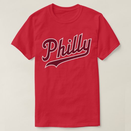 T-shirt Philly Script Powder Blue (Design devant)