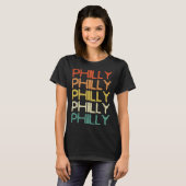 T-shirt Philly Vintage Retro 7 (Devant entier)