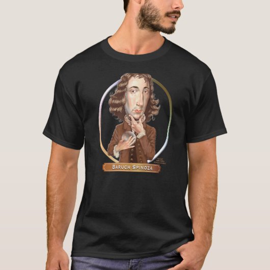 T-shirt Philosophe de Baruch Spinoza (Devant)