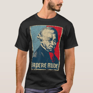 T-shirt Philosophe transcendantale Sapere Aude Emmanuel Ka