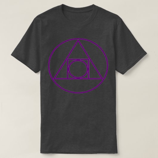 T-shirt Philosopherx27s Symbole d'alchimie de pierre (Design devant)