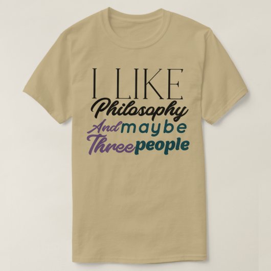T-shirt philosophie (Design devant)
