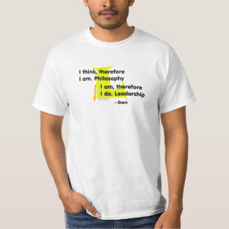 T-shirt Philosophie contre la direction (jaune)