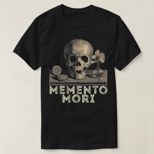 T-shirt Philosophie de stoïcisme Memento Mori (Design devant)