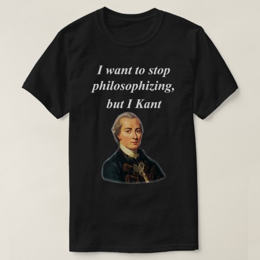 T-shirt Philosophie drôle Major Emmanuel Kant (Design devant)