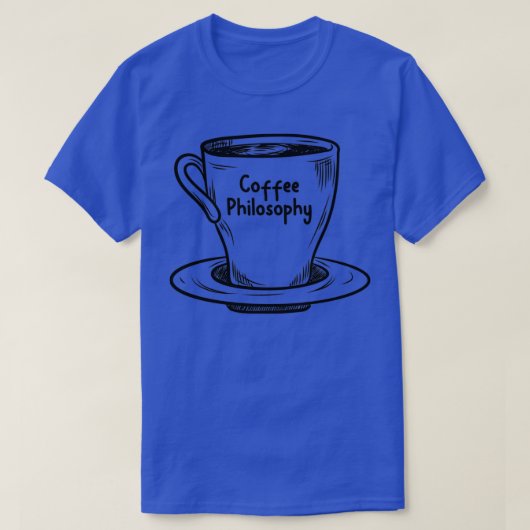 T-shirt philosophie du café (Design devant)