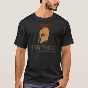 T-shirt Philosophie stoïque Citation Soyez Sage Dans Les A