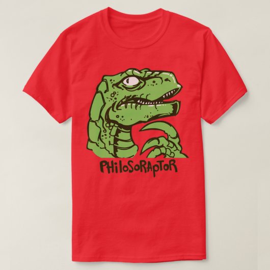 T-shirt Philosoraptor Meme (Design devant)
