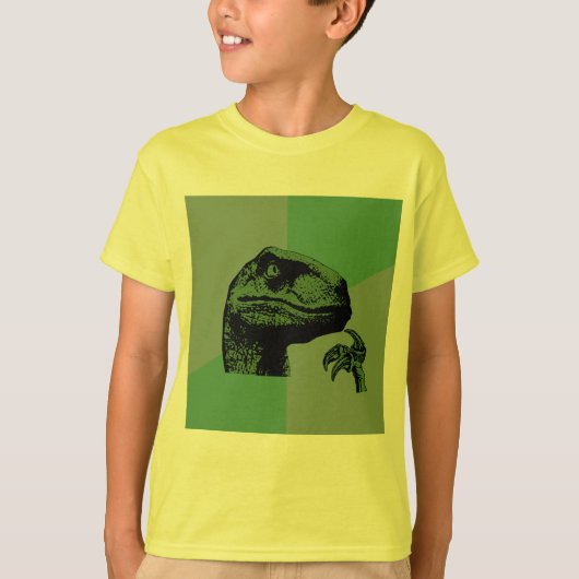 T-shirt Philosoraptor vide (Devant)