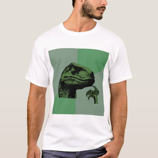 T-shirt Philosoraptor vide (Devant)