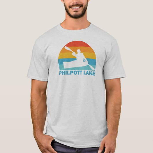 T-shirt Philpott Lake Virginia Kayak (Devant)