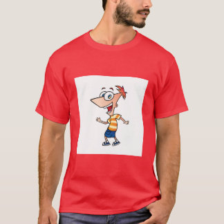 T-shirt Phinéas heureux drôle