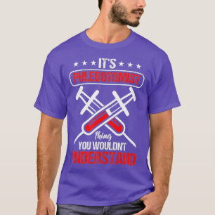 T-shirt Phlebotomist Phlebotomy Syinge Blood Nurse