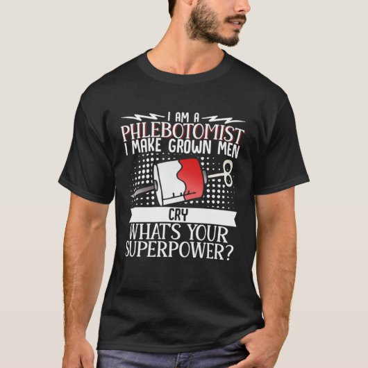 T-shirt Phlebotomist Phlebotomy Technician Tech (Devant)